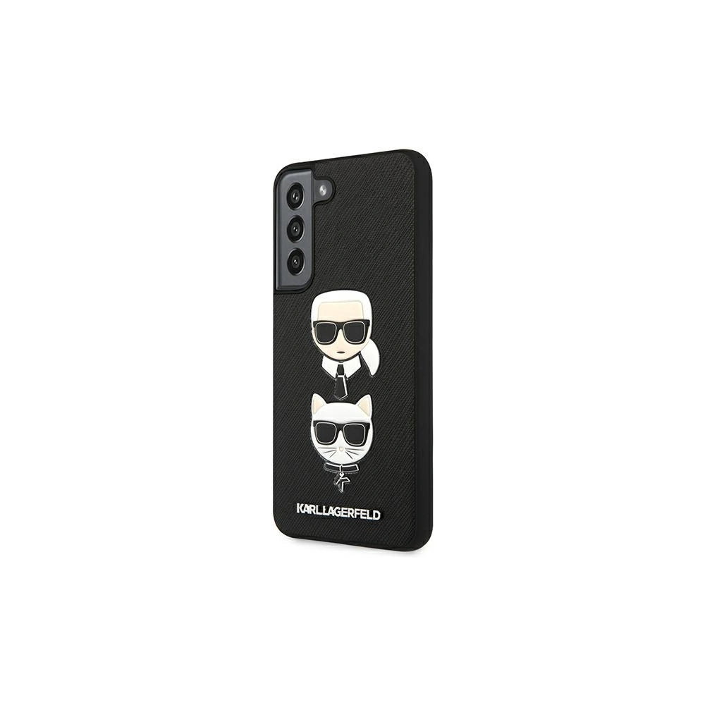 Hurtownia GSM - Etui Karl Lagerfeld KLHCS22MSAKICKCBK Samsung Galaxy S22+ Plus czarny/black Saffiano Karl & Choupette Head - KLD843BLK - {ean13} - Hurt