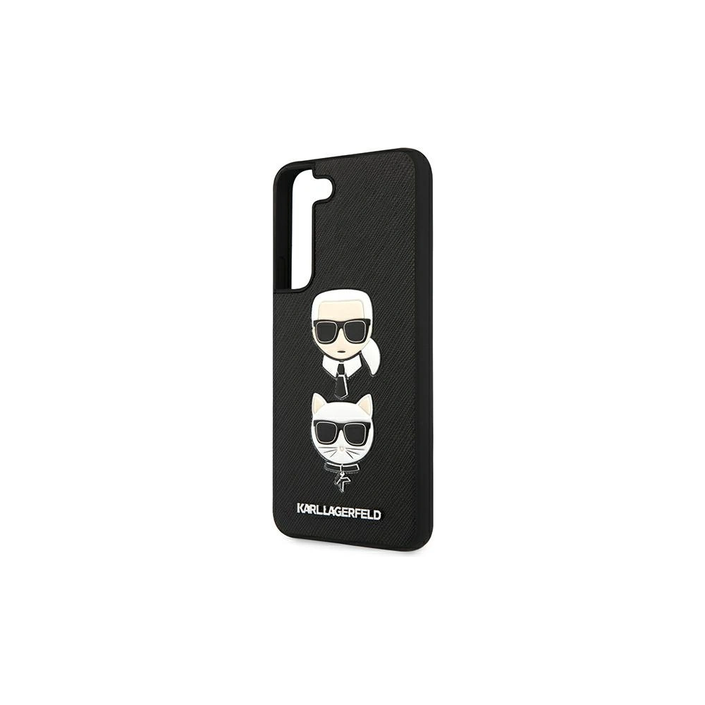 Hurtownia GSM - Etui Karl Lagerfeld KLHCS22MSAKICKCBK Samsung Galaxy S22+ Plus czarny/black Saffiano Karl & Choupette Head - KLD843BLK - {ean13} - Hurt