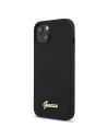 Etui Guess GUHMP13MLSLMGBK Apple iPhone 13 czarny/black hardcase Silicone Script Gold Logo