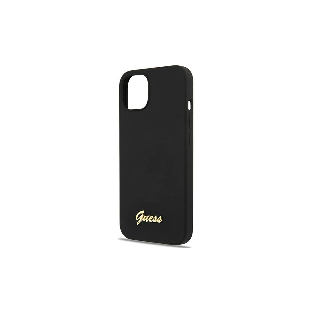 Hurtownia GSM - Etui Guess GUHMP13MLSLMGBK Apple iPhone 13 černý/black hardcase Silicone Script Gold Logo - GUE1626BLK - {ean13} - Hurt