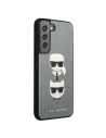 Wholesale Karl Lagerfeld KLHCS22MSAKICKCSL Samsung Galaxy S22+ Plus silver Saffiano Karl & Choupette Head - KLD844SLV - {ean13} - Hurt