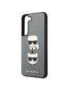 Hurtownia GSM - Etui Karl Lagerfeld KLHCS22MSAKICKCSL Samsung Galaxy S22+ Plus srebrny/silver Saffiano Karl & Choupette Head - KLD844SLV - {ean13} - Hurt