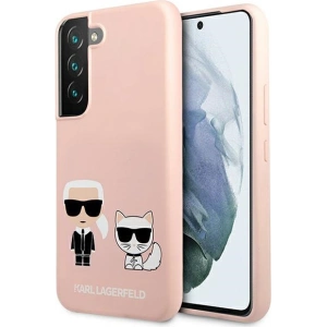 Hurtownia GSM - Etui Karl Lagerfeld KLHCS22MSSKCI Samsung Galaxy S22+ Plus hardcase jasno różowy/light pink Silicone Ikonik Karl & Choupette - KLD845PNK - {ean13} - Hurt