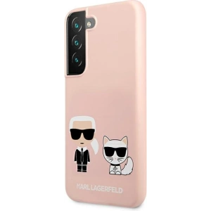 Hurtownia GSM - Etui Karl Lagerfeld KLHCS22MSSKCI Samsung Galaxy S22+ Plus hardcase jasno różowy/light pink Silicone Ikonik Karl & Choupette - KLD845PNK - {ean13} - Hurt