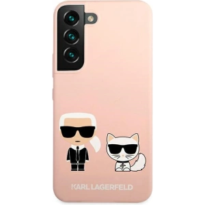 Hurtownia GSM - Etui Karl Lagerfeld KLHCS22MSSKCI Samsung Galaxy S22+ Plus hardcase jasno różowy/light pink Silicone Ikonik Karl & Choupette - KLD845PNK - {ean13} - Hurt