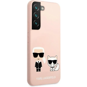 Hurtownia GSM - Etui Karl Lagerfeld KLHCS22MSSKCI Samsung Galaxy S22+ Plus hardcase jasno różowy/light pink Silicone Ikonik Karl & Choupette - KLD845PNK - {ean13} - Hurt