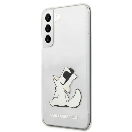 Etui Karl Lagerfeld KLHCS22SCFNRC Samsung Galaxy S22 hardcase transparent Choupette Eat