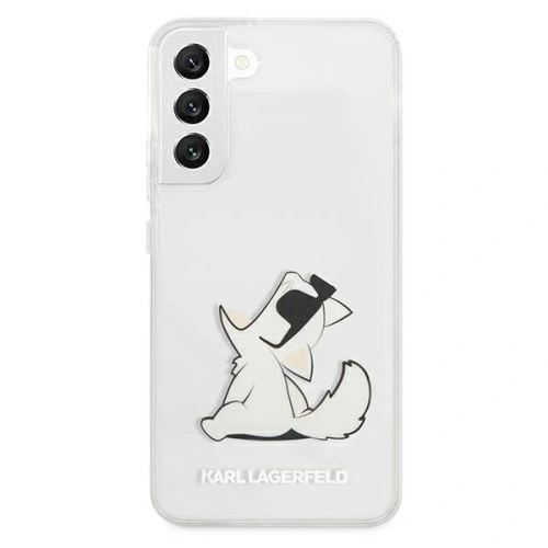 Etui Karl Lagerfeld KLHCS22SCFNRC Samsung Galaxy S22 hardcase transparent Choupette Eat