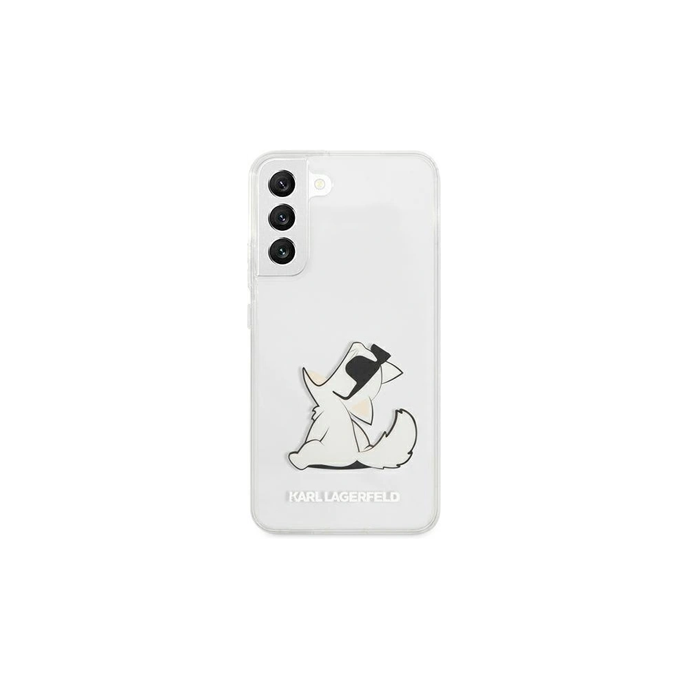 Wholesale Karl Lagerfeld KLHCS22SCFNRC Samsung Galaxy S22 hardcase transparent Choupette Eat - KLD846CL - {ean13} - Hurt