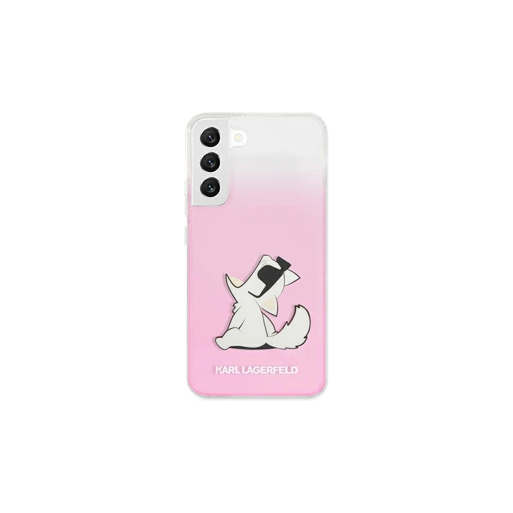 Hurtownia GSM - Case Karl Lagerfeld KLHCS22SCFNRCPI Samsung Galaxy S22 Hardcase rosa/pink Choupette Eat - KLD847PNK - {ean13} - Hurt