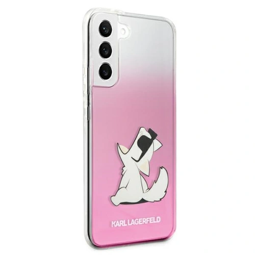 Etui Karl Lagerfeld KLHCS22SCFNRCPI Samsung Galaxy S22 hardcase różowy/pink Choupette Eat