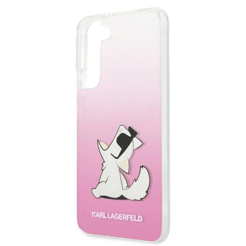 Etui Karl Lagerfeld KLHCS22SCFNRCPI Samsung Galaxy S22 hardcase różowy/pink Choupette Eat