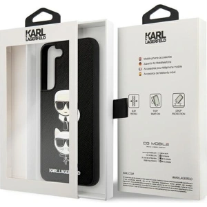 Hurtownia GSM - Etui Karl Lagerfeld KLHCS22SSAKICKCBK Samsung Galaxy S22 czarny/black Saffiano Karl & Choupette Head - KLD848BLK - {ean13} - Hurt