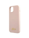 Hurtownia GSM - Etui Guess GUHMP13MLSLMGLP Apple iPhone 13 jasnoróżowy/light pink hardcase Silicone Script Gold Logo Magsafe - GUE1627PNK - {ean13} - Hurt