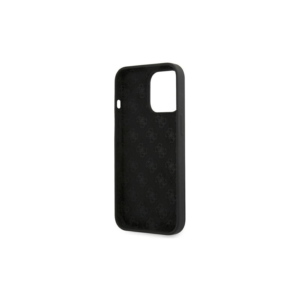 Wholesale Guess GUHMP13XLSLMGBK Apple iPhone 13 Pro Max czarny hardcase Silicone Script Gold Logo - GUE1628BLK - {ean13} - Hurt