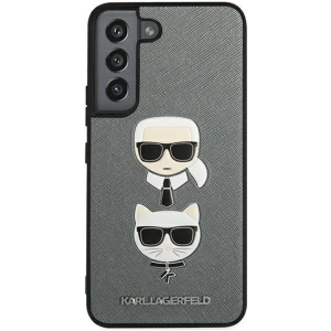 Hurtownia GSM - Etui Karl Lagerfeld KLHCS22SSAKICKCSL Samsung Galaxy S22 srebrny/silver Saffiano Karl & Choupette Head - KLD849SLV - {ean13} - Hurt