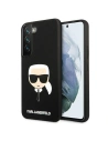 Etui Karl Lagerfeld KLHCS22SSLKHBK Samsung Galaxy S22 černý/black hardcase silikon Karlova hlava