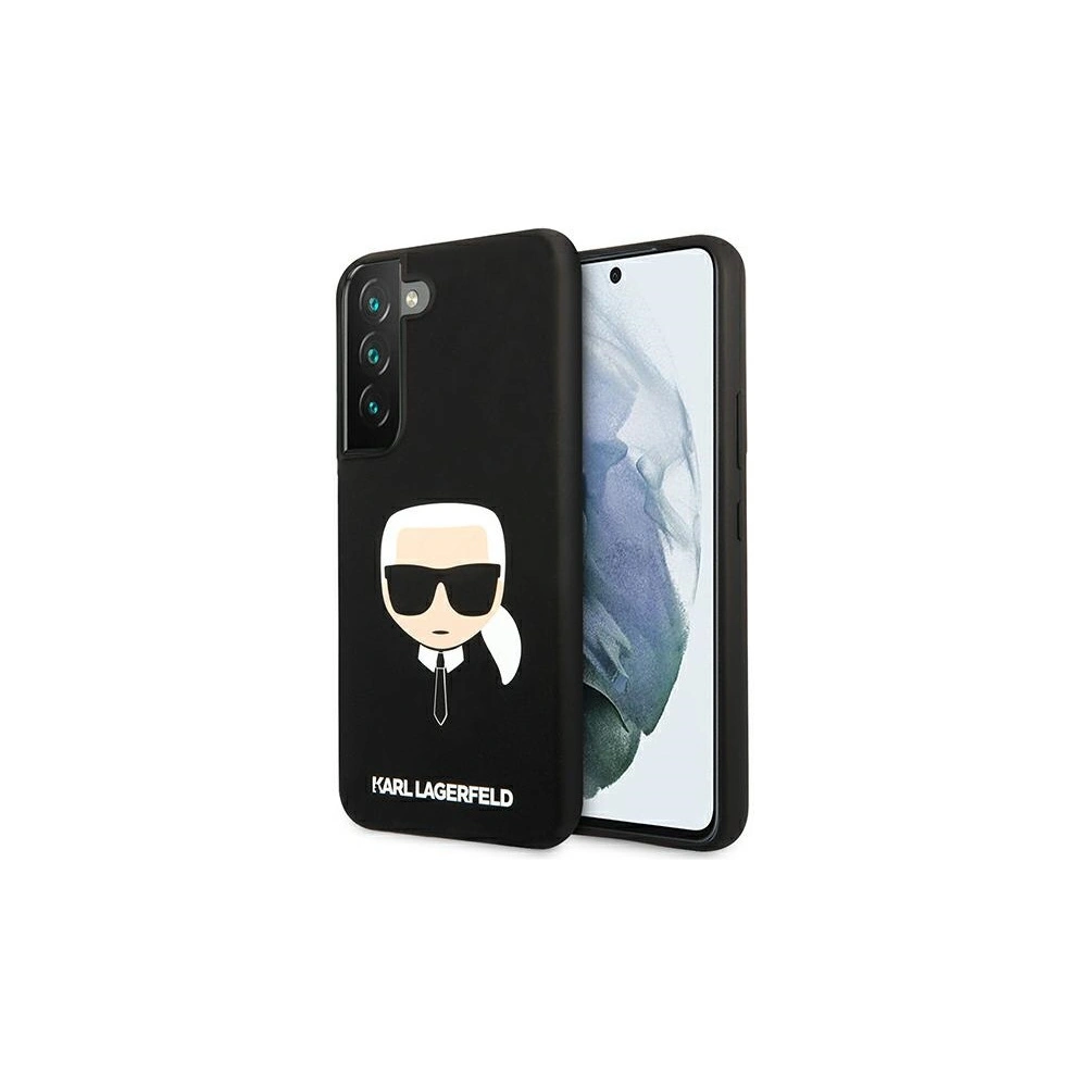 Hurtownia GSM - Etui Karl Lagerfeld KLHCS22SSLKHBK Samsung Galaxy S22 černý/black hardcase silikon Karlova hlava - KLD850BLK - {ean13} - Hurt