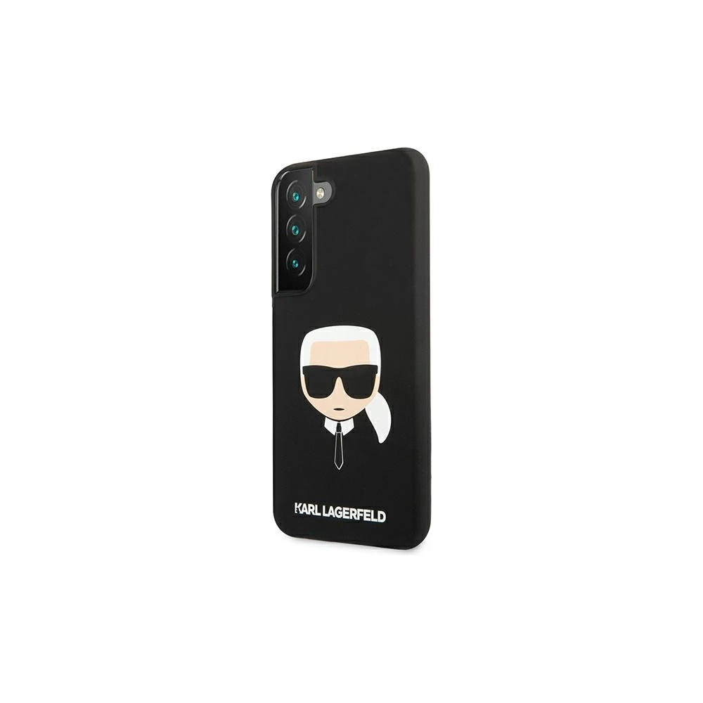 Hurtownia GSM - Etui Karl Lagerfeld KLHCS22SSLKHBK Samsung Galaxy S22 černý/black hardcase silikon Karlova hlava - KLD850BLK - {ean13} - Hurt