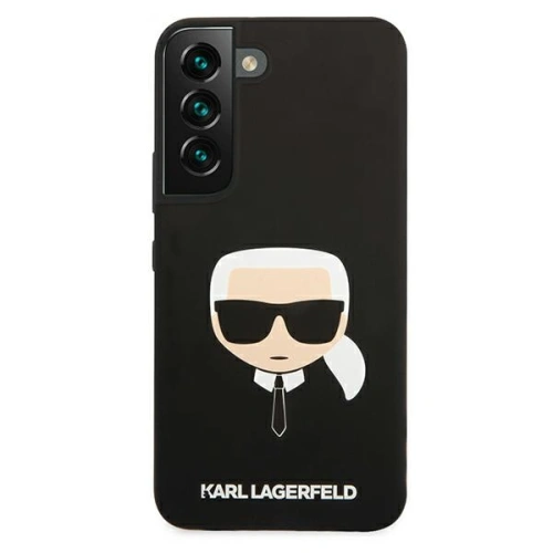 Etui Karl Lagerfeld KLHCS22SSLKHBK Samsung Galaxy S22 czarny/black hardcase Silicone Karl`s Head