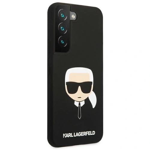 Etui Karl Lagerfeld KLHCS22SSLKHBK Samsung Galaxy S22 czarny/black hardcase Silicone Karl`s Head