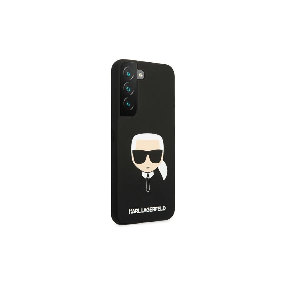 Hurtownia GSM - Etui Karl Lagerfeld KLHCS22SSLKHBK Samsung Galaxy S22 černý/black hardcase silikon Karlova hlava - KLD850BLK - {ean13} - Hurt