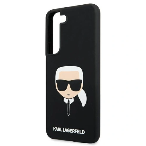 Etui Karl Lagerfeld KLHCS22SSLKHBK Samsung Galaxy S22 czarny/black hardcase Silicone Karl`s Head