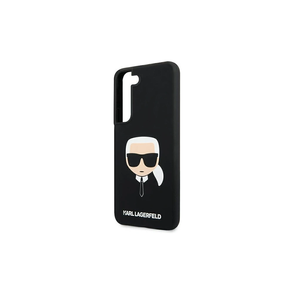Hurtownia GSM - Etui Karl Lagerfeld KLHCS22SSLKHBK Samsung Galaxy S22 černý/black hardcase silikon Karlova hlava - KLD850BLK - {ean13} - Hurt