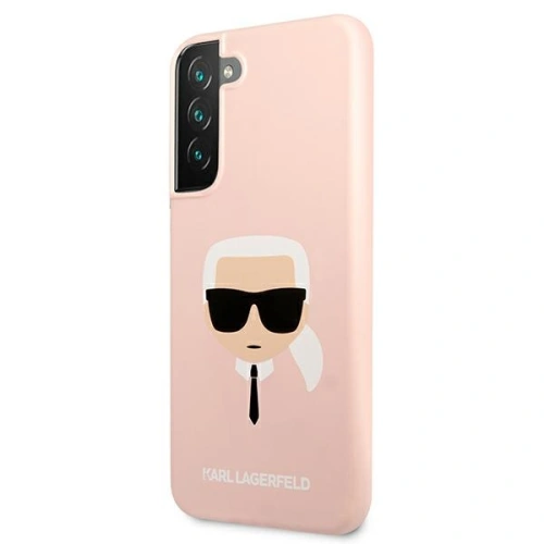Etui Karl Lagerfeld KLHCS22SSLKHPI Samsung Galaxy S22 rożowy/pink hardcase Silicone Karl`s Head