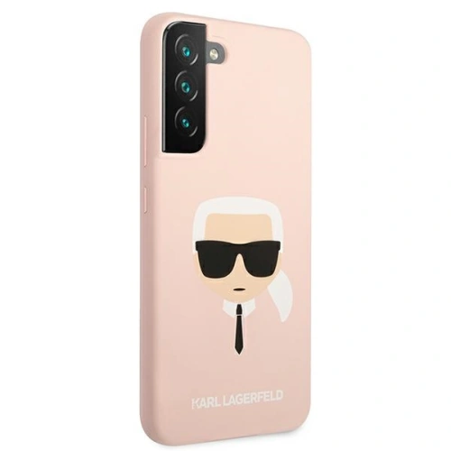 Etui Karl Lagerfeld KLHCS22SSLKHPI Samsung Galaxy S22 rożowy/pink hardcase Silicone Karl`s Head