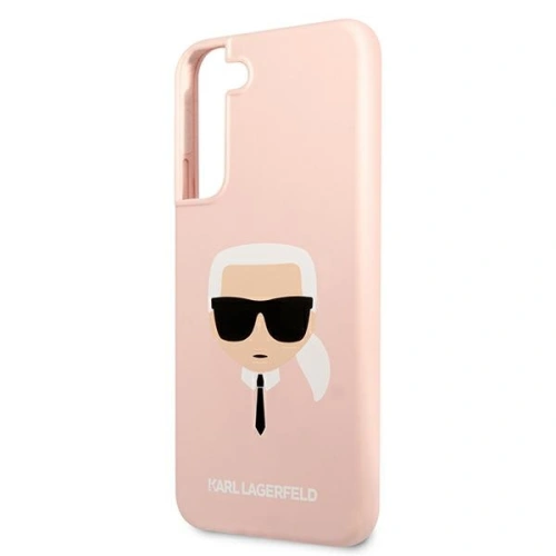 Etui Karl Lagerfeld KLHCS22SSLKHPI Samsung Galaxy S22 rożowy/pink hardcase Silicone Karl`s Head