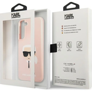 Hurtownia GSM - Etui Karl Lagerfeld KLHCS22SSLKHPI Samsung Galaxy S22 rożowy/pink hardcase Silicone Karl`s Head - KLD851PNK - {ean13} - Hurt