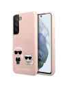 Hurtownia GSM - Etui Karl Lagerfeld KLHCS22SSSKCI Samsung Galaxy S22 hardcase světle růžový/light pink silikon Ikonik Karl & Choupette - KLD852PNK - {ean13} - Hurt