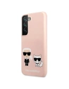 Hurtownia GSM - Etui Karl Lagerfeld KLHCS22SSSKCI Samsung Galaxy S22 hardcase světle růžový/light pink silikon Ikonik Karl & Choupette - KLD852PNK - {ean13} - Hurt