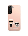 Hurtownia GSM - Etui Karl Lagerfeld KLHCS22SSSKCI Samsung Galaxy S22 hardcase světle růžový/light pink silikon Ikonik Karl & Choupette - KLD852PNK - {ean13} - Hurt