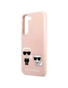 Hurtownia GSM - Etui Karl Lagerfeld KLHCS22SSSKCI Samsung Galaxy S22 hardcase světle růžový/light pink silikon Ikonik Karl & Choupette - KLD852PNK - {ean13} - Hurt