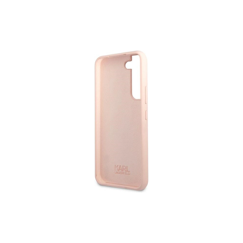 Hurtownia GSM - Etui Karl Lagerfeld KLHCS22SSSKCI Samsung Galaxy S22 hardcase světle růžový/light pink silikon Ikonik Karl & Choupette - KLD852PNK - {ean13} - Hurt