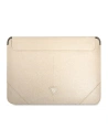 Guess Sleeve GUCS14PSATLE 13/14 inch beige Saffiano Triangle Logo