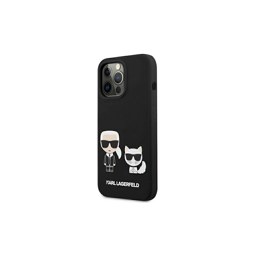 Hurtownia GSM - Etui Karl Lagerfeld KLHMP13LSSKCK Apple iPhone 13 Pro hardcase černý/black silikon Karl & Choupette Magsafe - KLD854BLK - {ean13} - Hurt