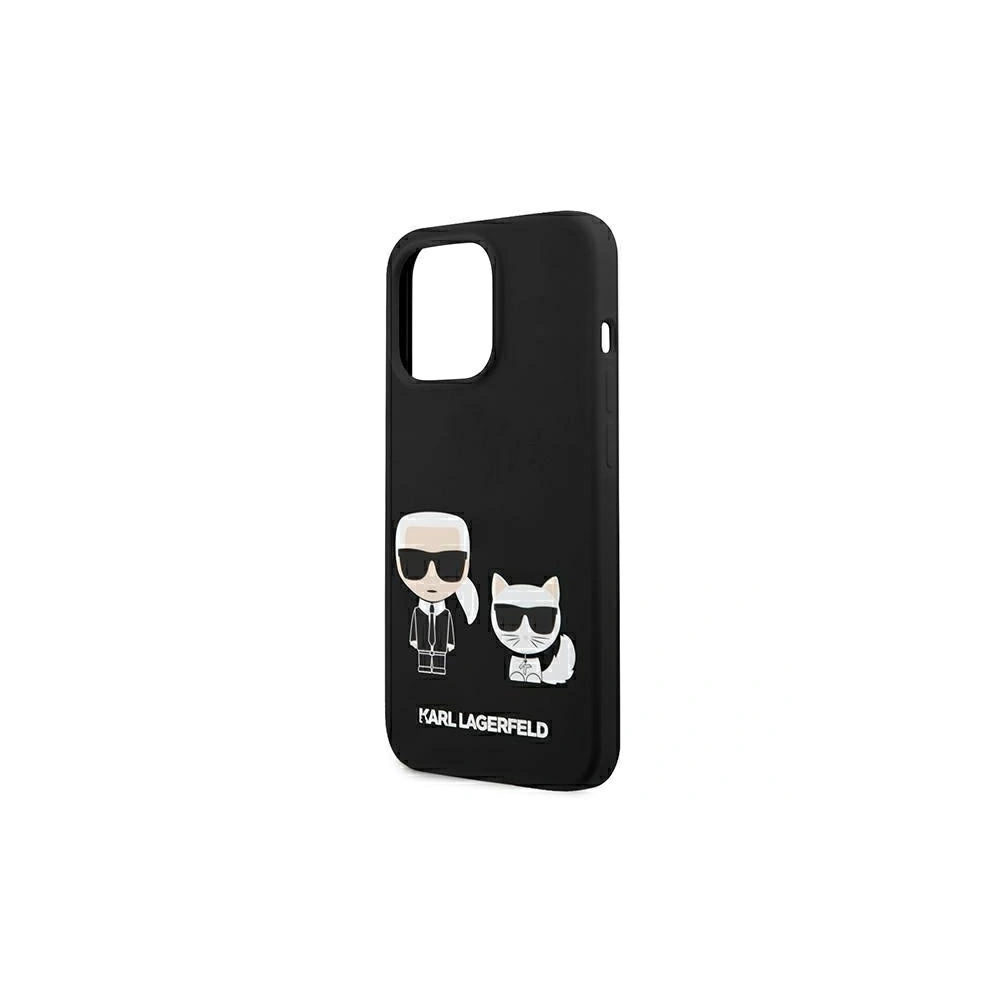 Hurtownia GSM - Etui Karl Lagerfeld KLHMP13LSSKCK Apple iPhone 13 Pro hardcase černý/black silikon Karl & Choupette Magsafe - KLD854BLK - {ean13} - Hurt