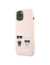 Wholesale Karl Lagerfeld KLHMP13MSSKCI Apple iPhone 13 hardcase light pink Silicone Ikonik Karl & Choupette Magsafe - KLD855PNK - {ean13} - Hurt