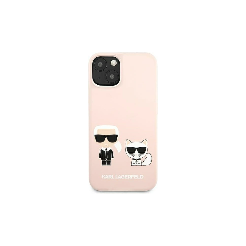 Hurtownia GSM - Etui Karl Lagerfeld KLHMP13MSSKCI Apple iPhone 13 hardcase jasnorůžový/light pink Silicone Ikonik Karl & Choupette Magsafe - KLD855PNK - {ean13} - Hurt