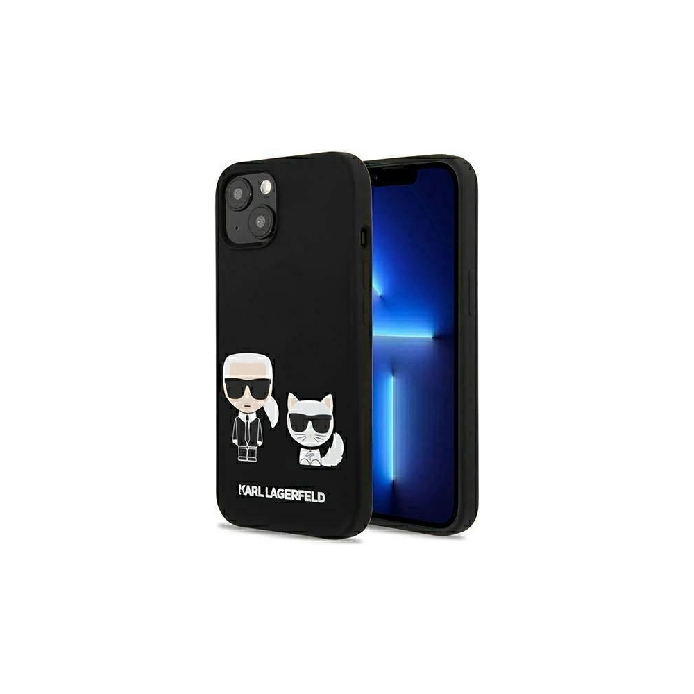 Hurtownia GSM - Etui Karl Lagerfeld KLHMP13MSSKCK Apple iPhone 13 hardcase czarny/black Silicone Karl & Choupette Magsafe - KLD856BLK - {ean13} - Hurt