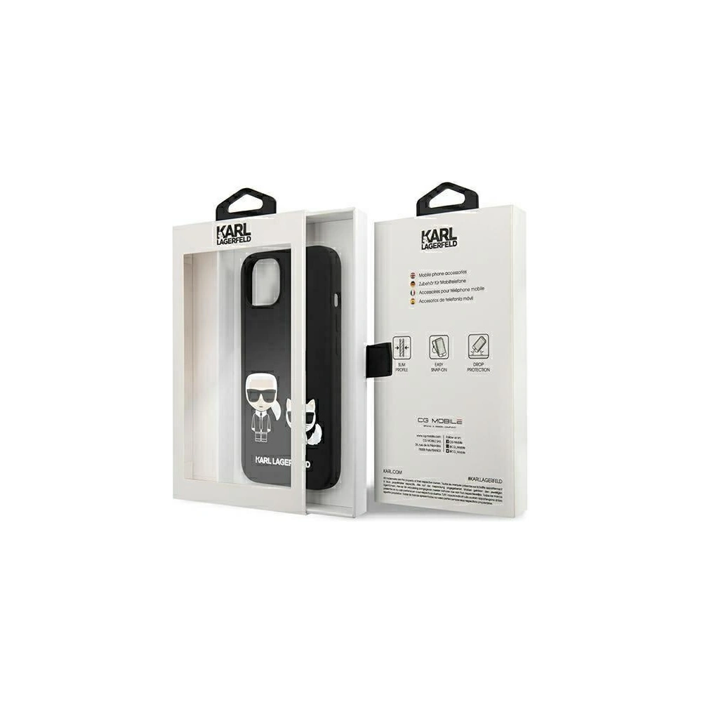 Hurtownia GSM - Etui Karl Lagerfeld KLHMP13MSSKCK Apple iPhone 13 hardcase czarny/black Silicone Karl & Choupette Magsafe - KLD856BLK - {ean13} - Hurt