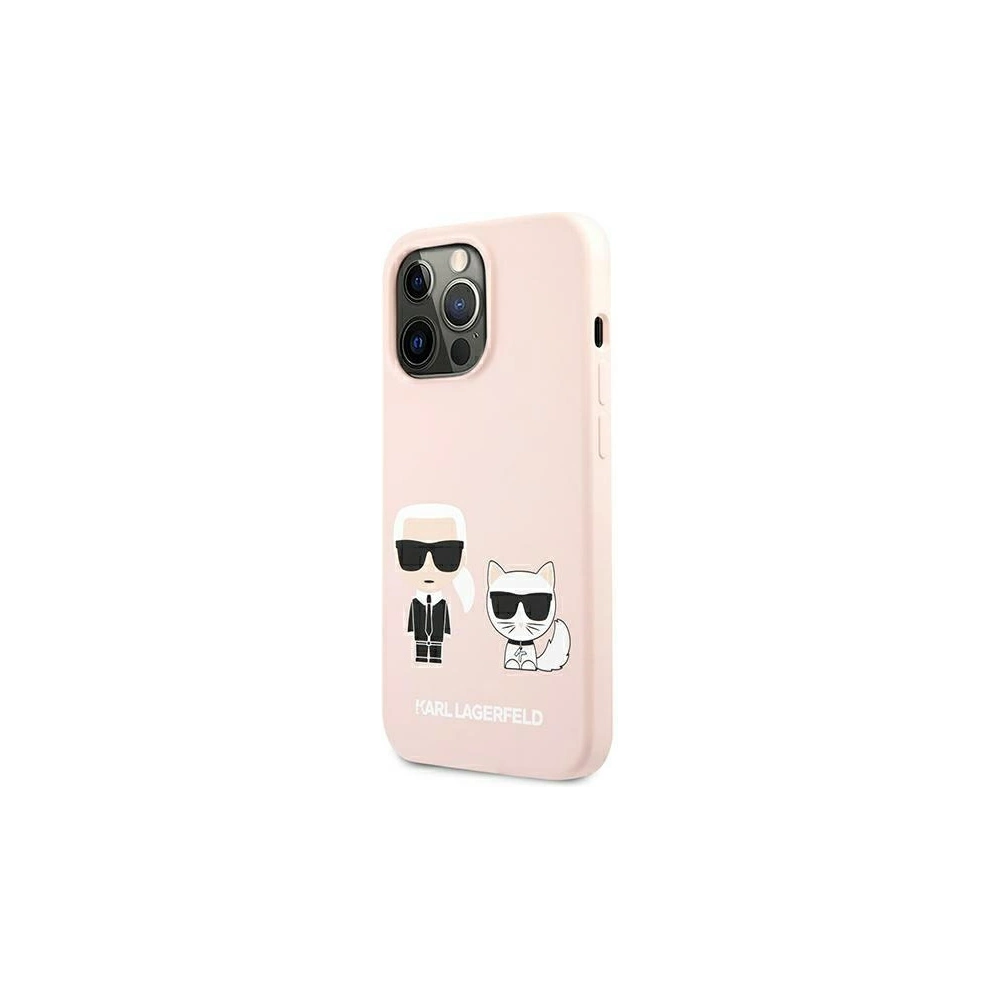 Hurtownia GSM - Etui Karl Lagerfeld KLHMP13XSSKCI Apple iPhone 13 Pro Max hardcase jasnoróżowy/light pink Silicone Ikonik Karl & Choupette Magsa - KLD857PNK - {ean13} - Hurt