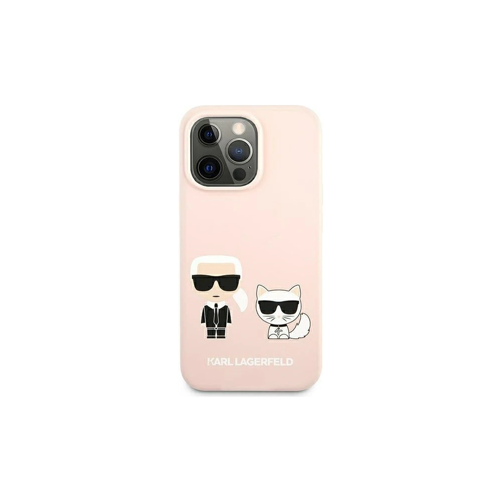 Hurtownia GSM - Etui Karl Lagerfeld KLHMP13XSSKCI Apple iPhone 13 Pro Max hardcase jasnoróżowy/light pink Silicone Ikonik Karl & Choupette Magsa - KLD857PNK - {ean13} - Hurt
