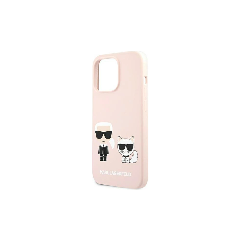 Hurtownia GSM - Etui Karl Lagerfeld KLHMP13XSSKCI Apple iPhone 13 Pro Max hardcase jasnoróżowy/light pink Silicone Ikonik Karl & Choupette Magsa - KLD857PNK - {ean13} - Hurt