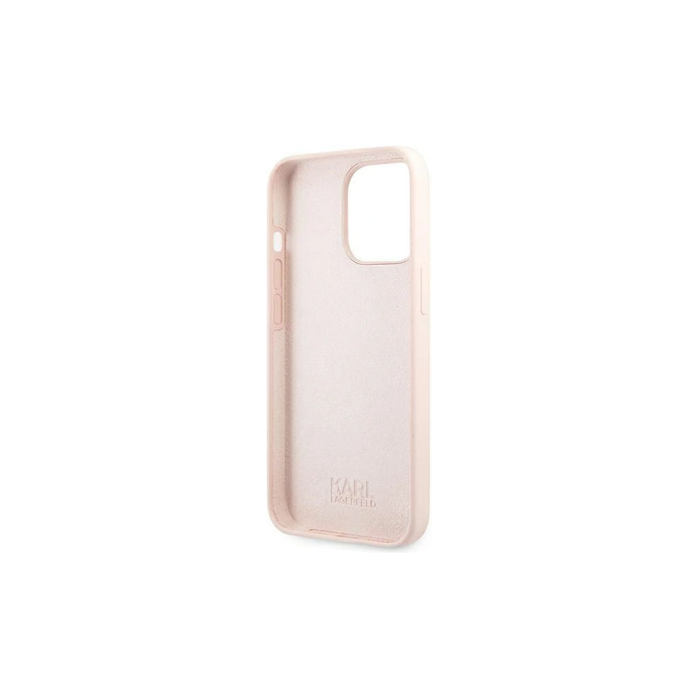 Hurtownia GSM - Etui Karl Lagerfeld KLHMP13XSSKCI Apple iPhone 13 Pro Max hardcase jasnoróżowy/light pink Silicone Ikonik Karl & Choupette Magsa - KLD857PNK - {ean13} - Hurt