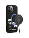 Etui Karl Lagerfeld KLHMP13XSSKCK Apple iPhone 13 Pro Max hardcase czarny/black Silicone Karl & Choupette Magsafe