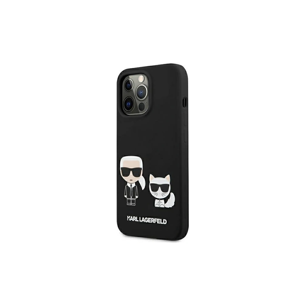 Hurtownia GSM - Etui Karl Lagerfeld KLHMP13XSSKCK Apple iPhone 13 Pro Max hardcase czarny/black Silicone Karl & Choupette Magsafe - KLD858BLK - {ean13} - Hurt